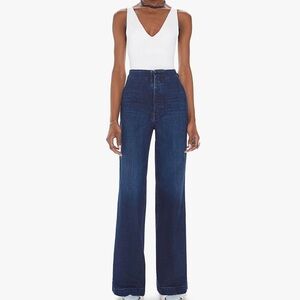 Mother The Cinch Roller Sneak Jeans French Electro Size 30